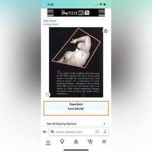 Book entitled Fantasy Board by Kyle Stone Badboy books 225 pgs acceptable condit